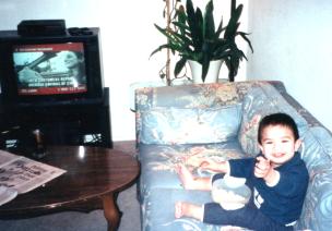 popcorn and television, feb 2002 - click for larger picture